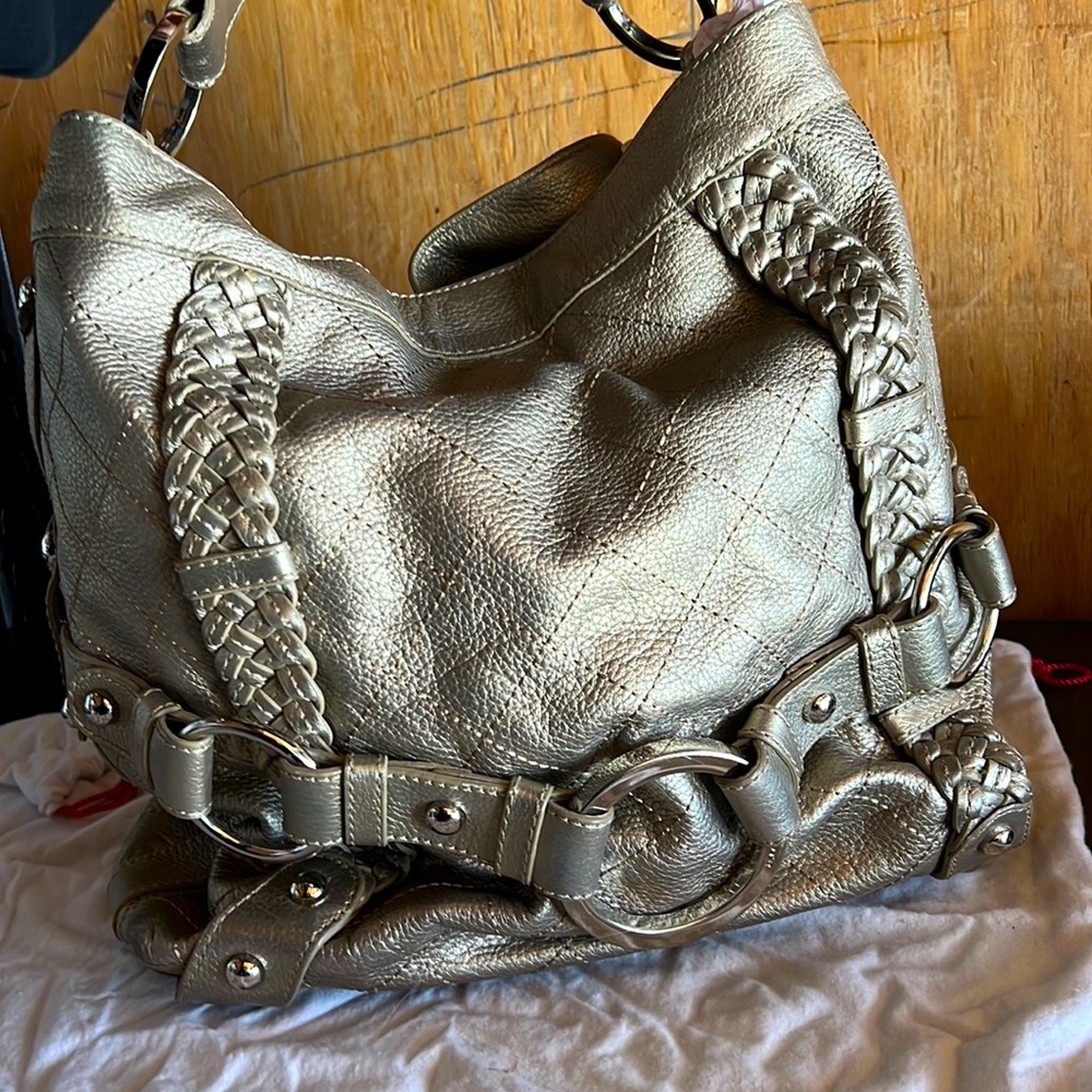 Isabella fiore handbag in metallic leather